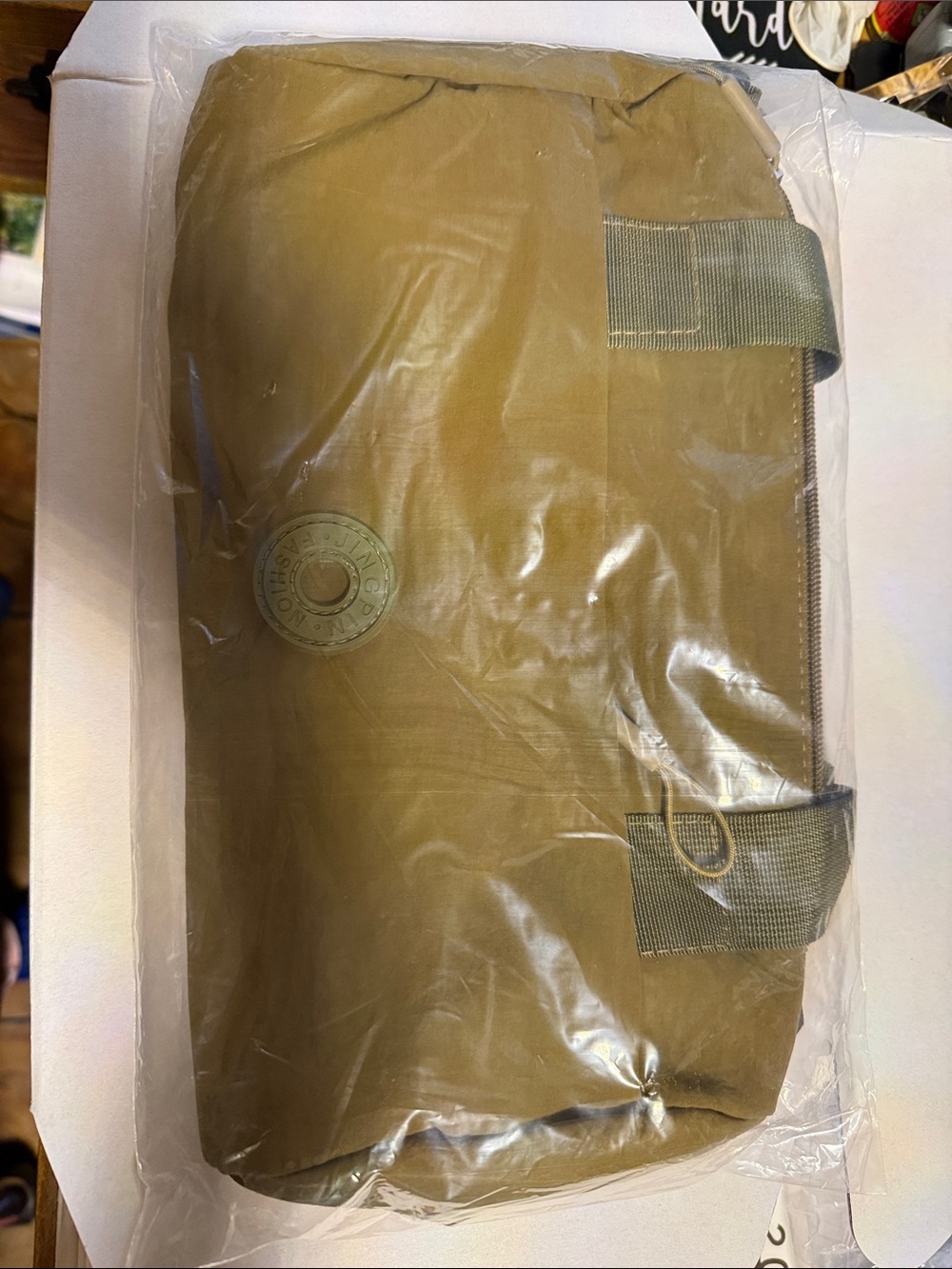 Olive Green mini duffle Bag - Picture 3 of 5